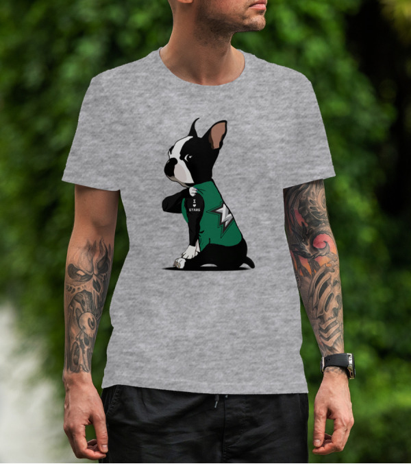 Dallas Stars Bulldog I Love Stars T-Shirt