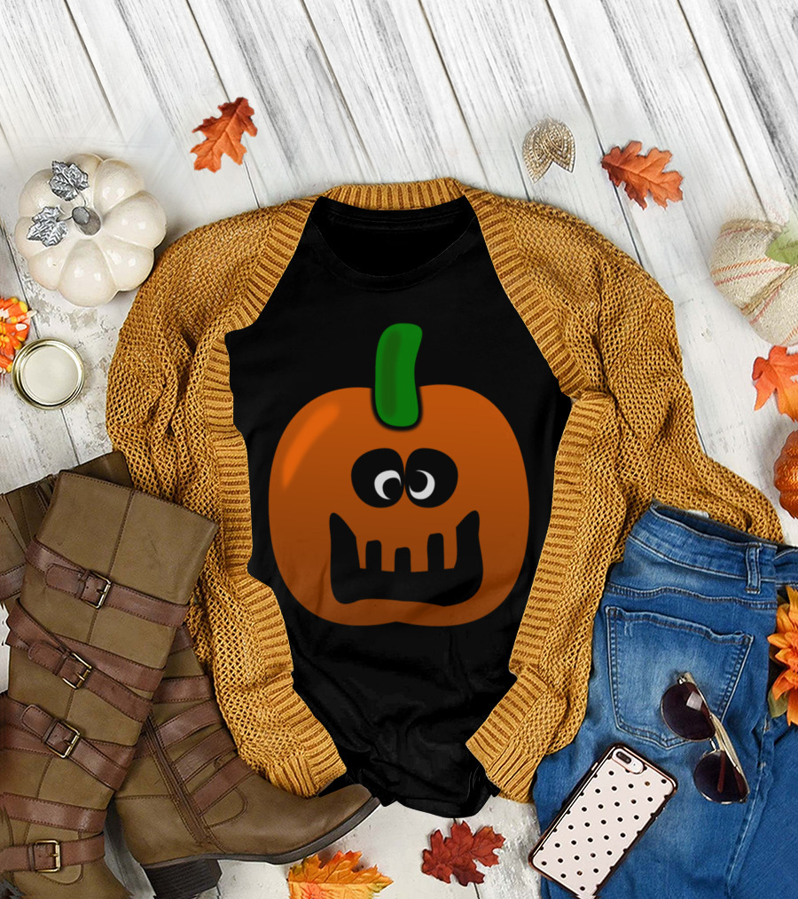 Cameron The Silly Halloween Pumpkin Goofy Cartoon Face DIGITAL DIRECT T-Shirt