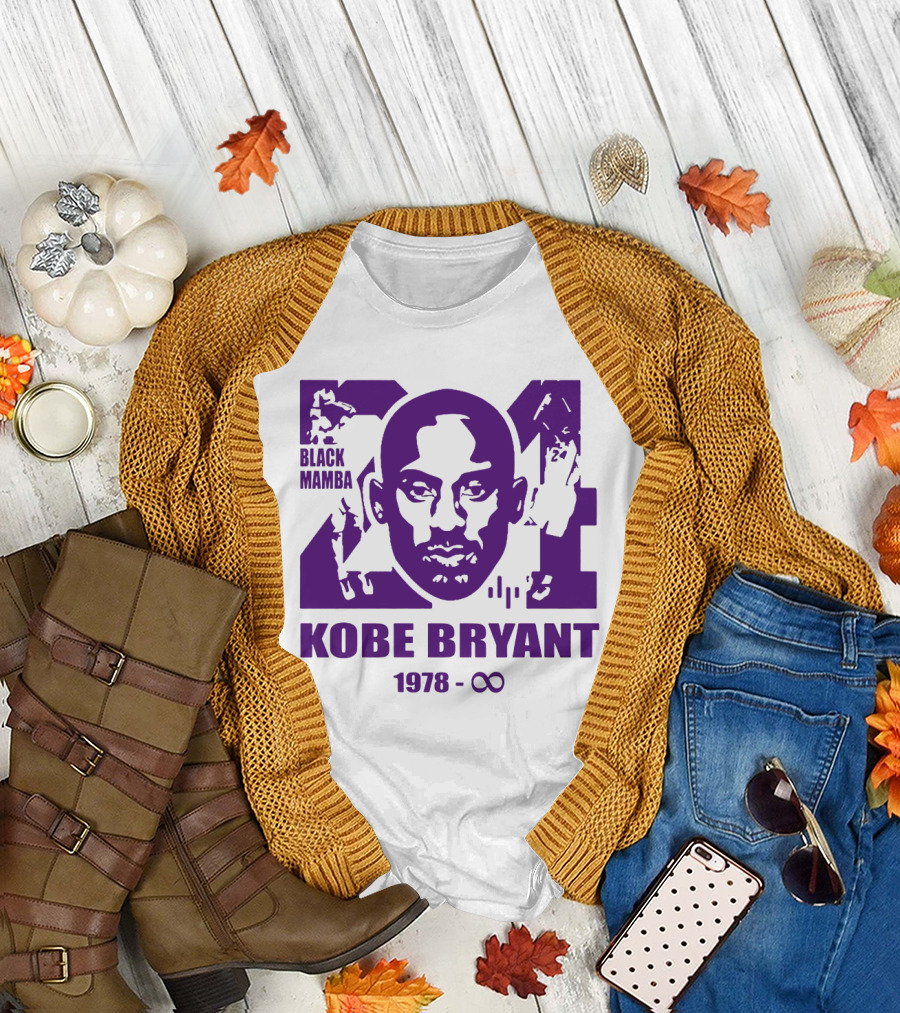 Kobe Bryant Black Mamba Legend Never Die 1978 Infinity T-Shirt