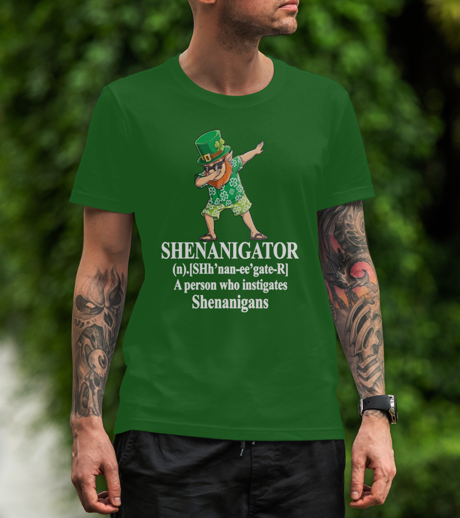 SHENANIGATOR Definition Celtic Inspired Mischief Instigator T-Shirt