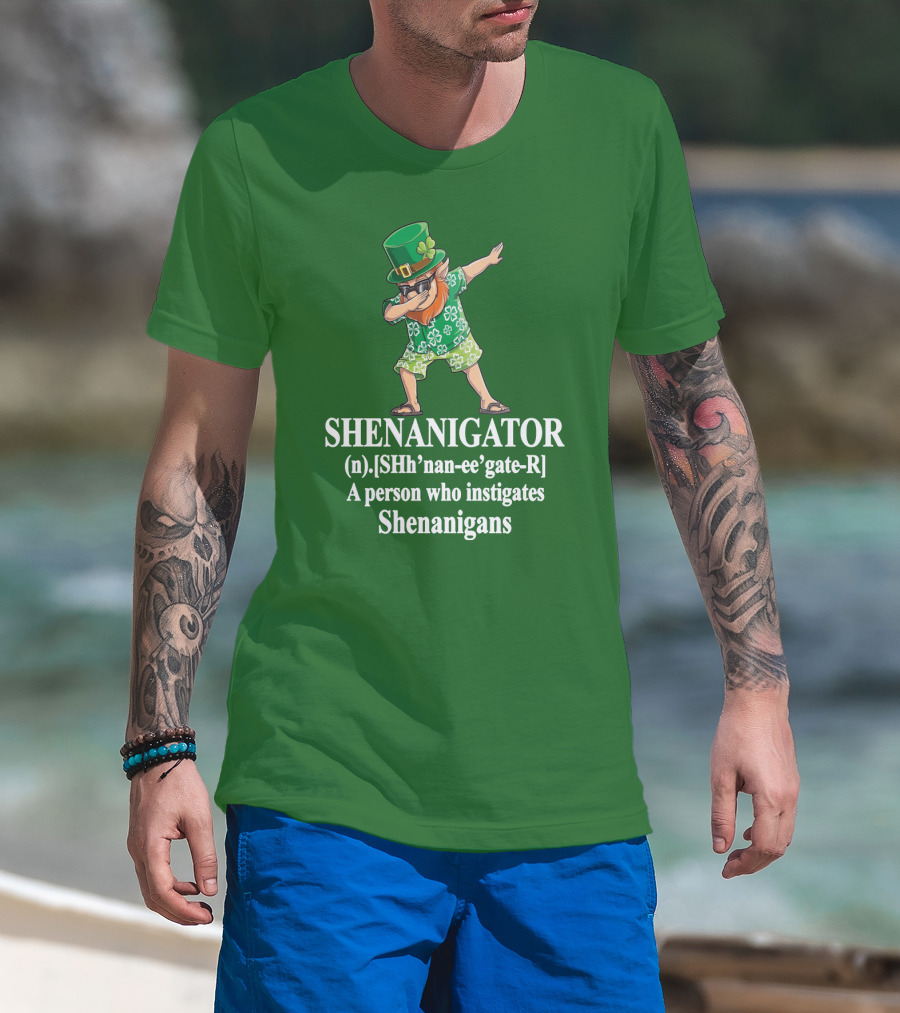 SHENANIGATOR Definition Celtic Inspired Mischief Instigator T-Shirt