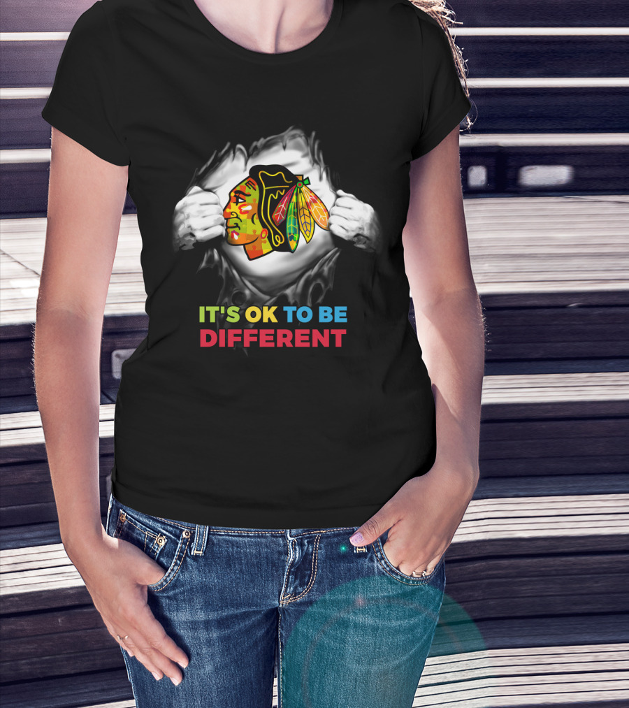 It's Ok To Be Different Nhl Autism T-Shirt