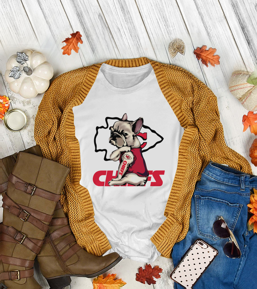 Kansas City Chiefs French Bulldog Fan T-Shirt