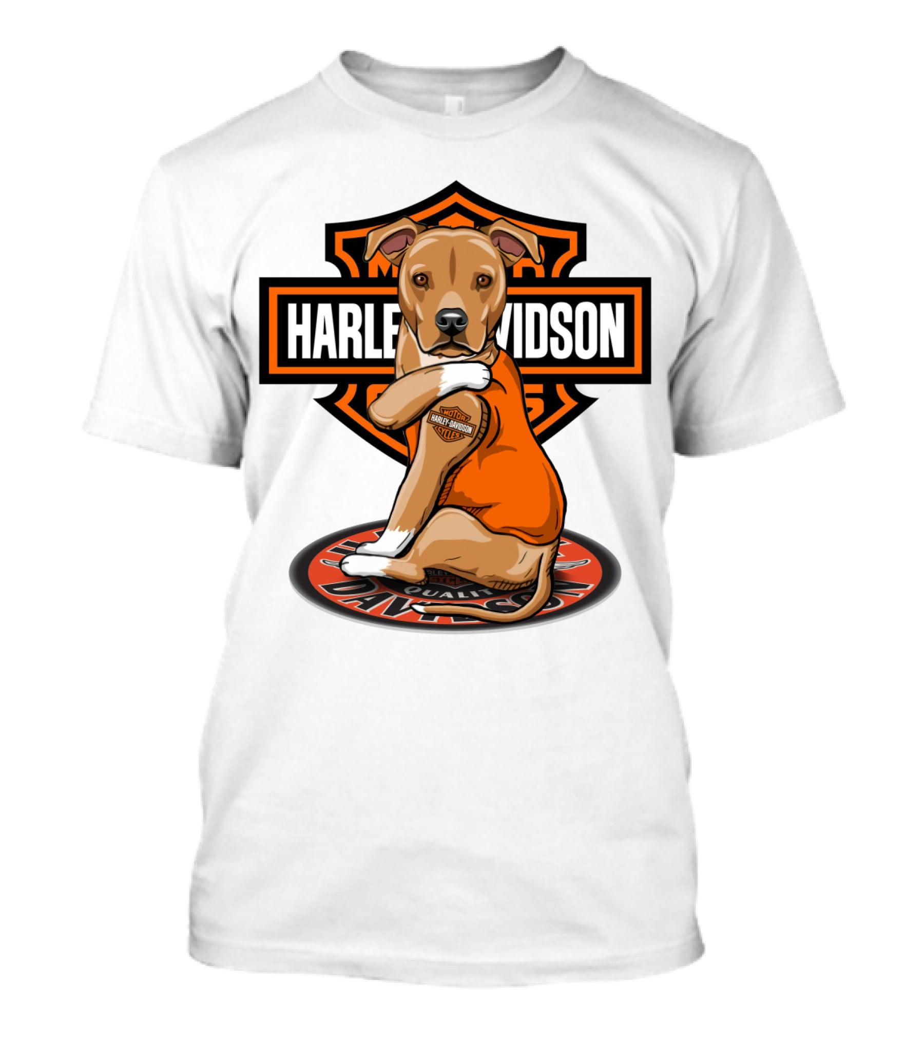 Harley Davidson Pitbull Quality Motorcycles T-Shirt