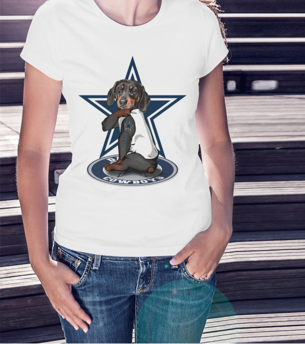 Dallas Cowboys Dachshunds NFL Star Fan T-Shirt
