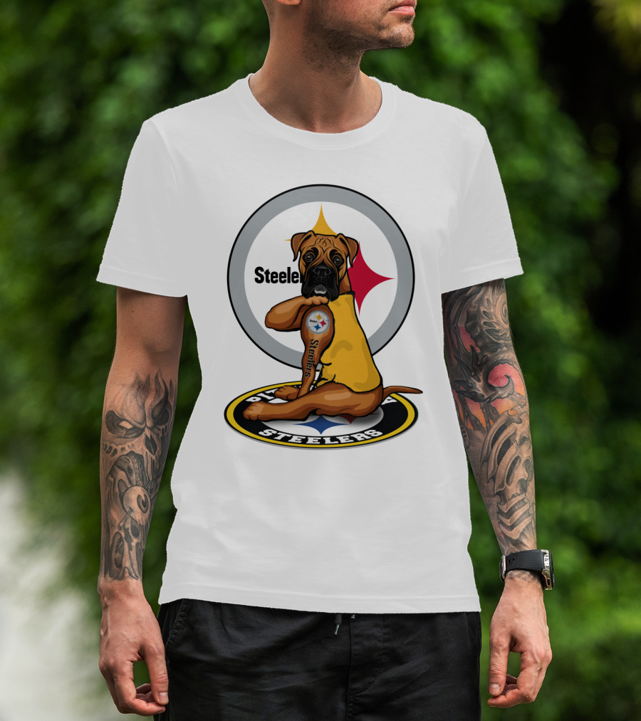 Steelers Boxer Dog Nfl T-Shirt