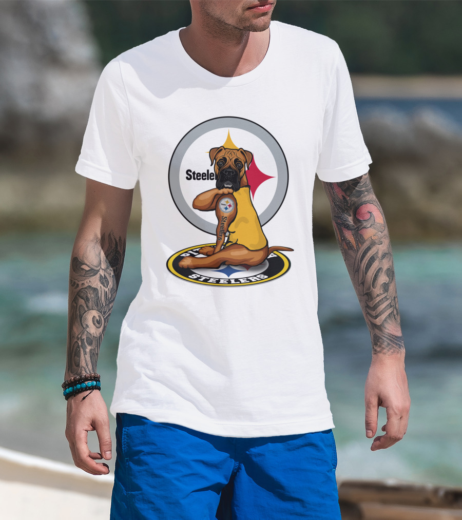Steelers Boxer Dog Nfl T-Shirt