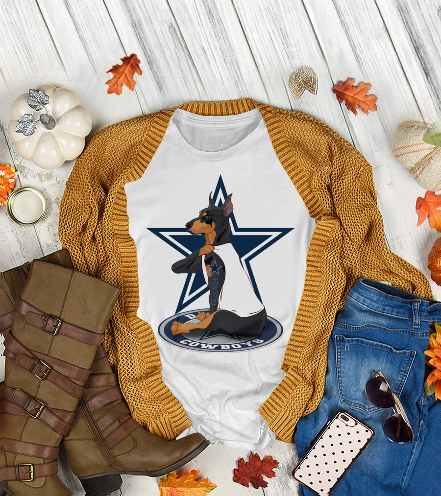 Dallas Cowboys Dobermann NFL Star T-Shirt