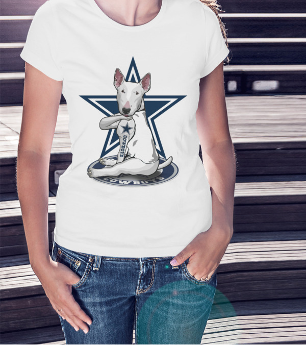 Dallas Cowboys Bull Terrier Star T-Shirt