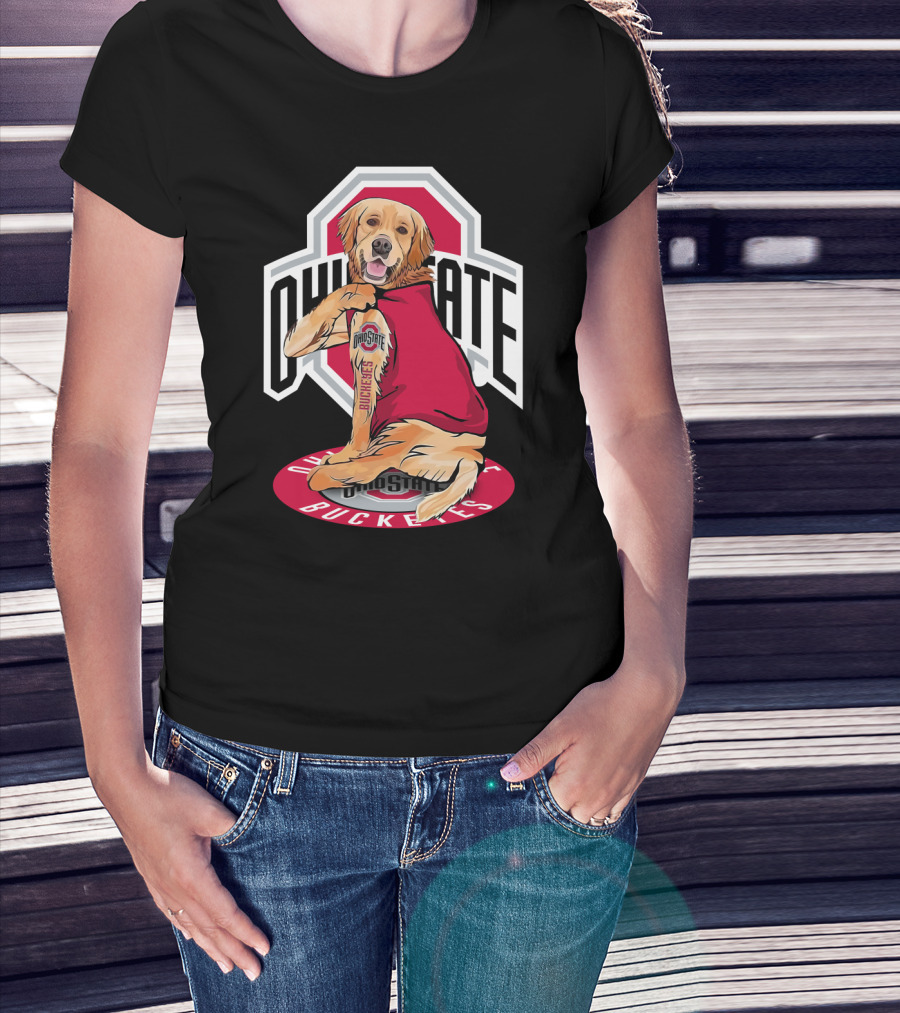 Ohio State Buckeyes Golden Retriever T-Shirt