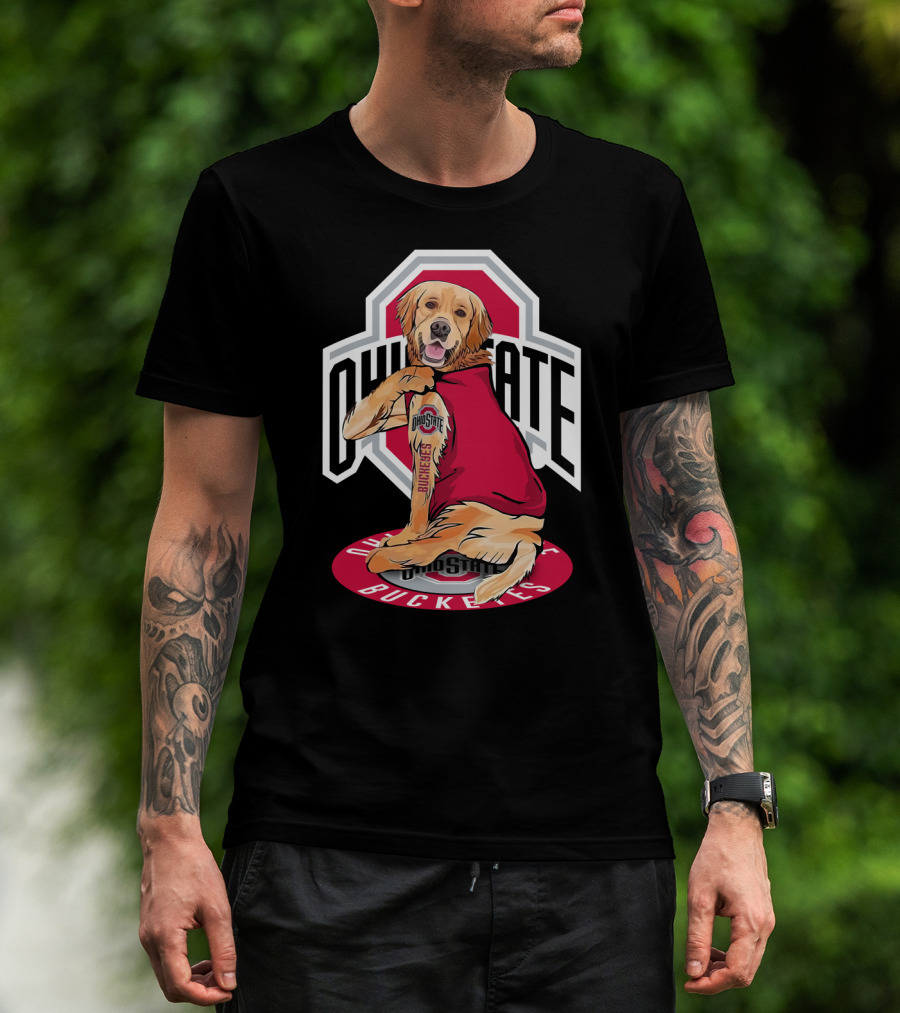 Ohio State Buckeyes Golden Retriever T-Shirt