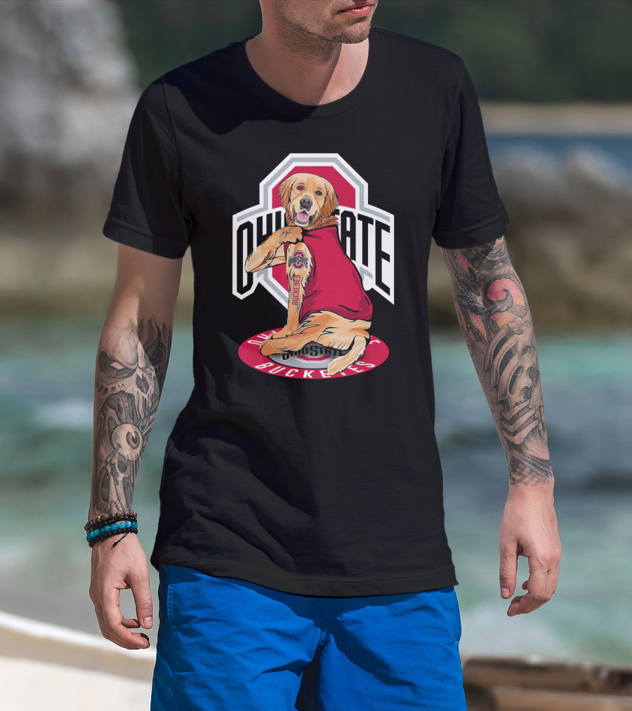 Ohio State Buckeyes Golden Retriever T-Shirt