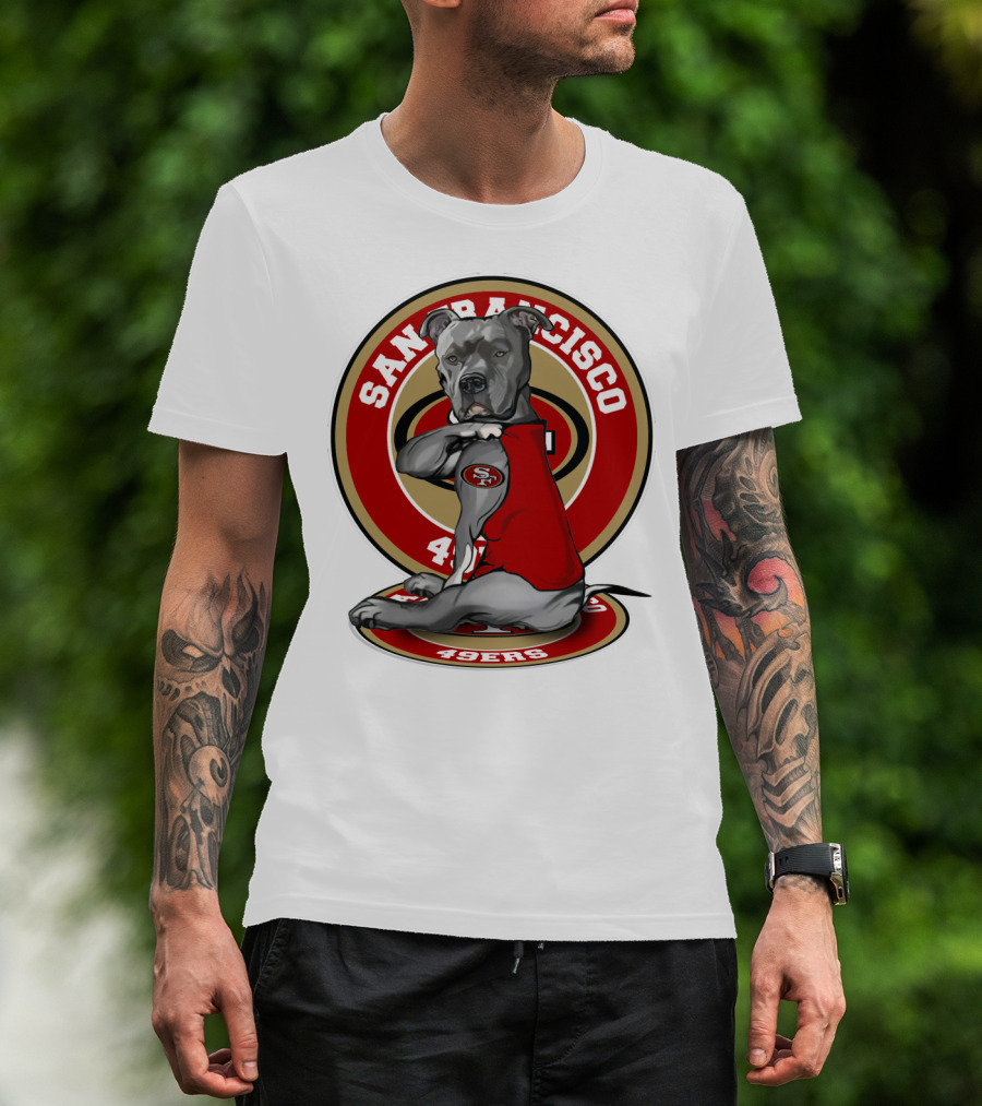 San Francisco 49ers Pitbull Nfl Team Spirit T-Shirt