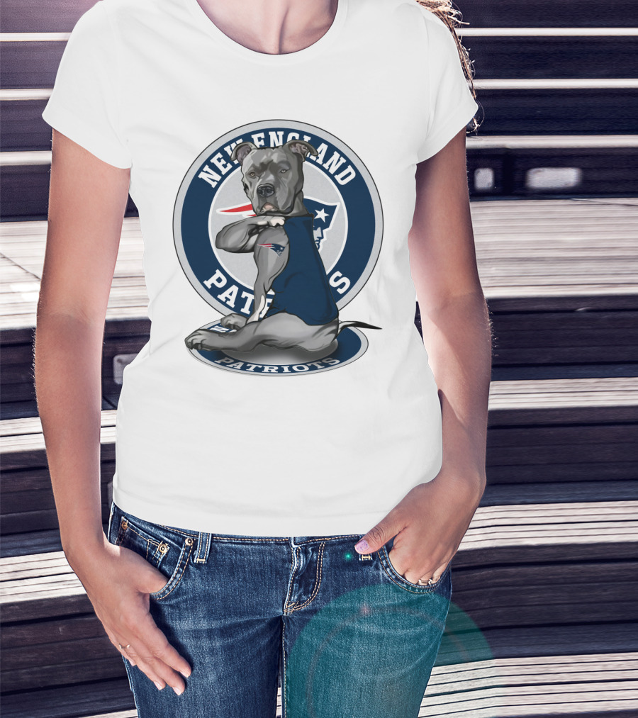New England Patriots Pitbull Fan T-Shirt