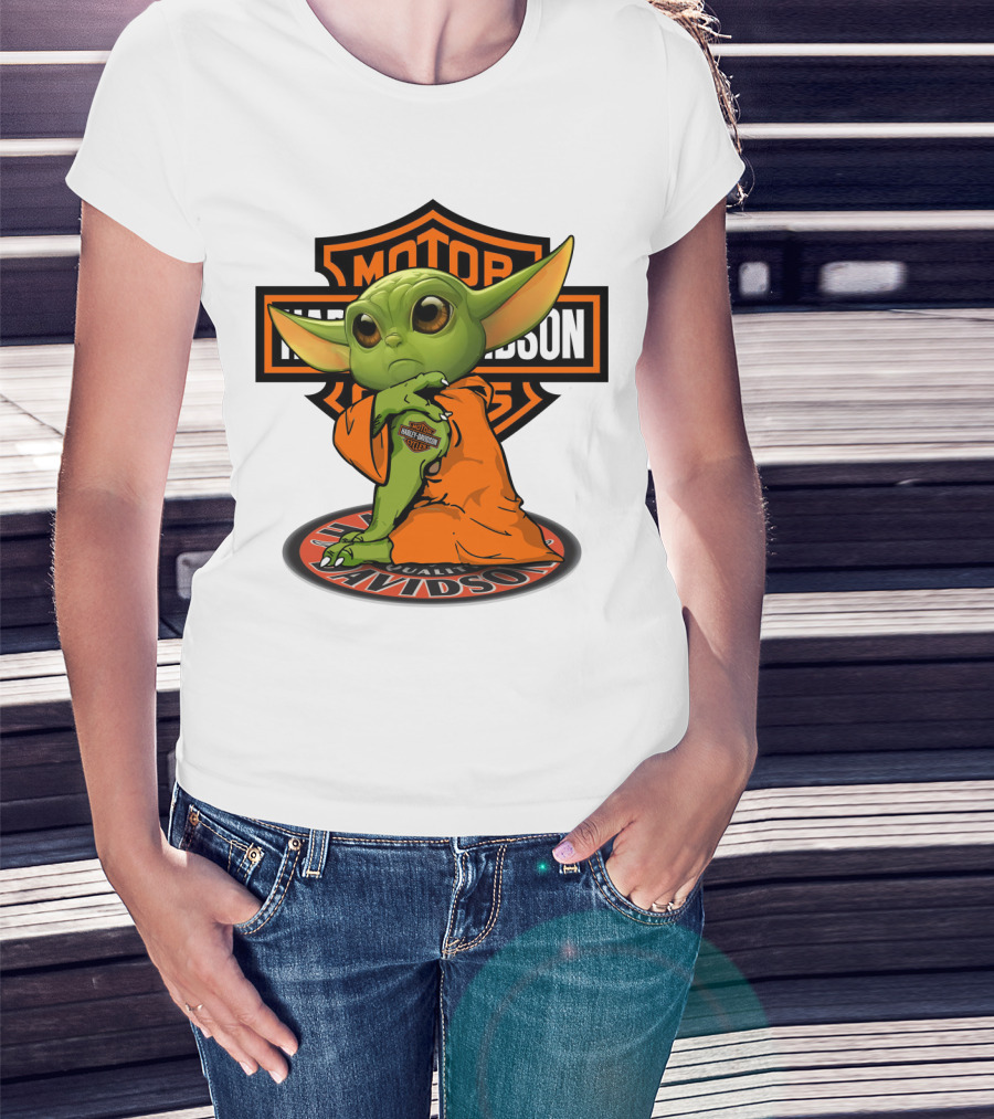 Harley Davidson Yoda Motorcycles T-Shirt