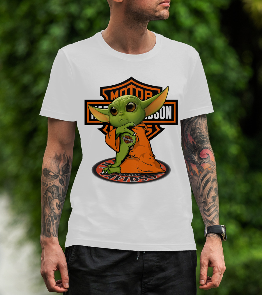 Harley Davidson Yoda Motorcycles T-Shirt