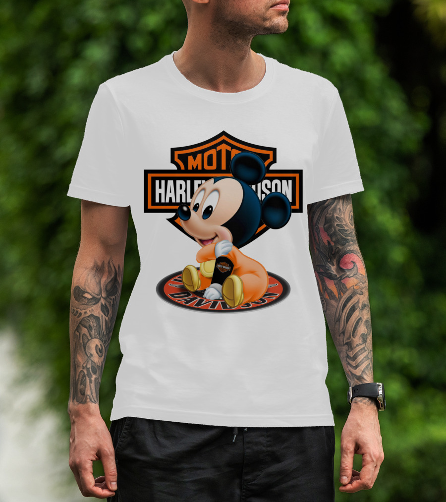 Harley Davidson Moto Mickey Mouse T-Shirt