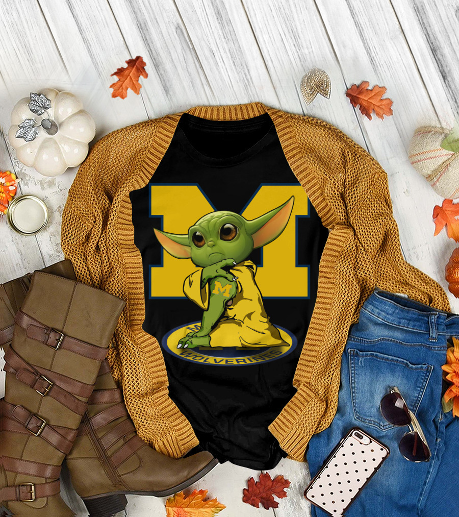 Michigan Wolverines Yoda T-Shirt