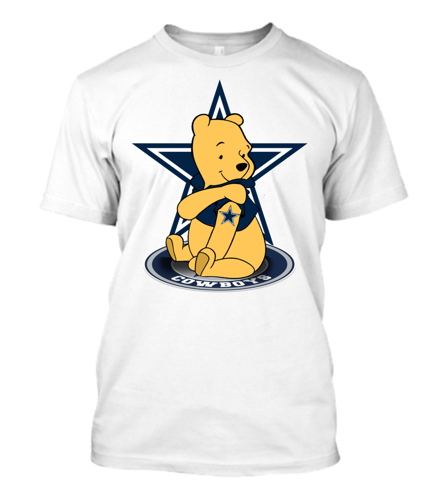 Pooh Bear Dallas Cowboys Star T-Shirt