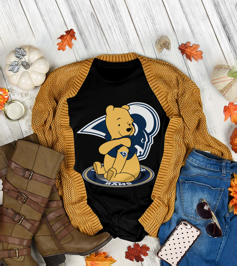 Pooh Rams LA Football Bear T-Shirt