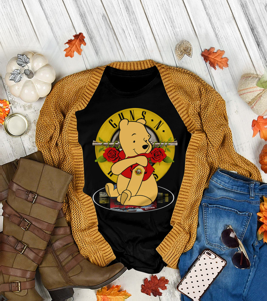 Guns N’ Roses Pooh Bear Mashup T-Shirt