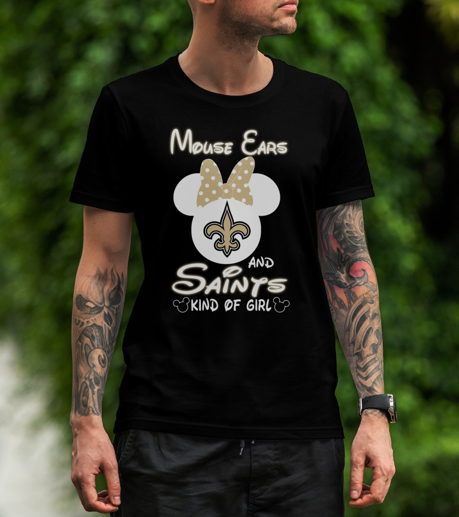 Mouse Ears And Saints Kind Of Girl T-Shirt