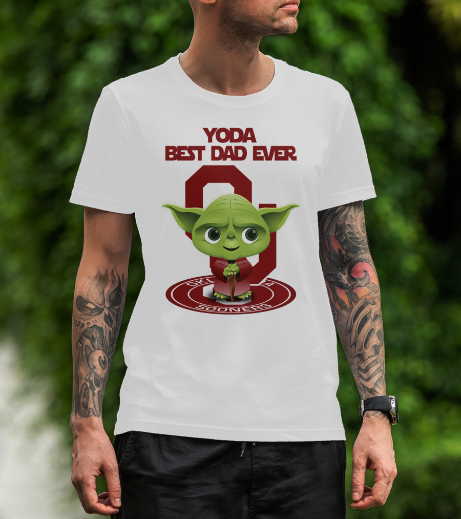 Yoda Best Dad Ever Oklahoma Sooners T-Shirt