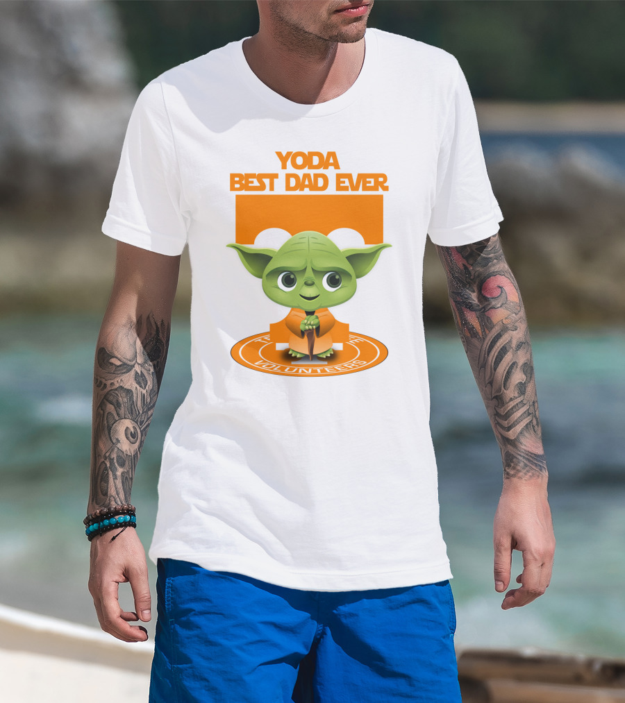Yoda Best Dad Ever Tennessee Volunteers T-Shirt