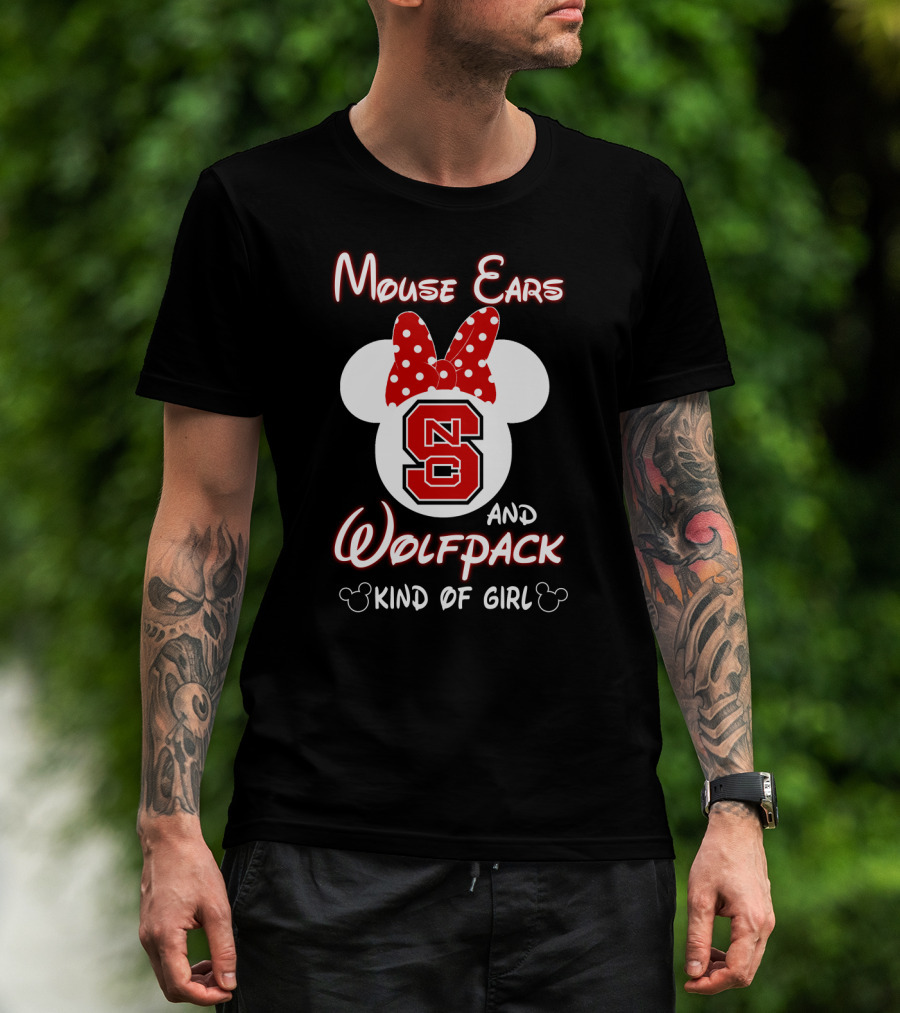 Mouse Ears And Wolfpack Kind Of Girl Nc S T-Shirt