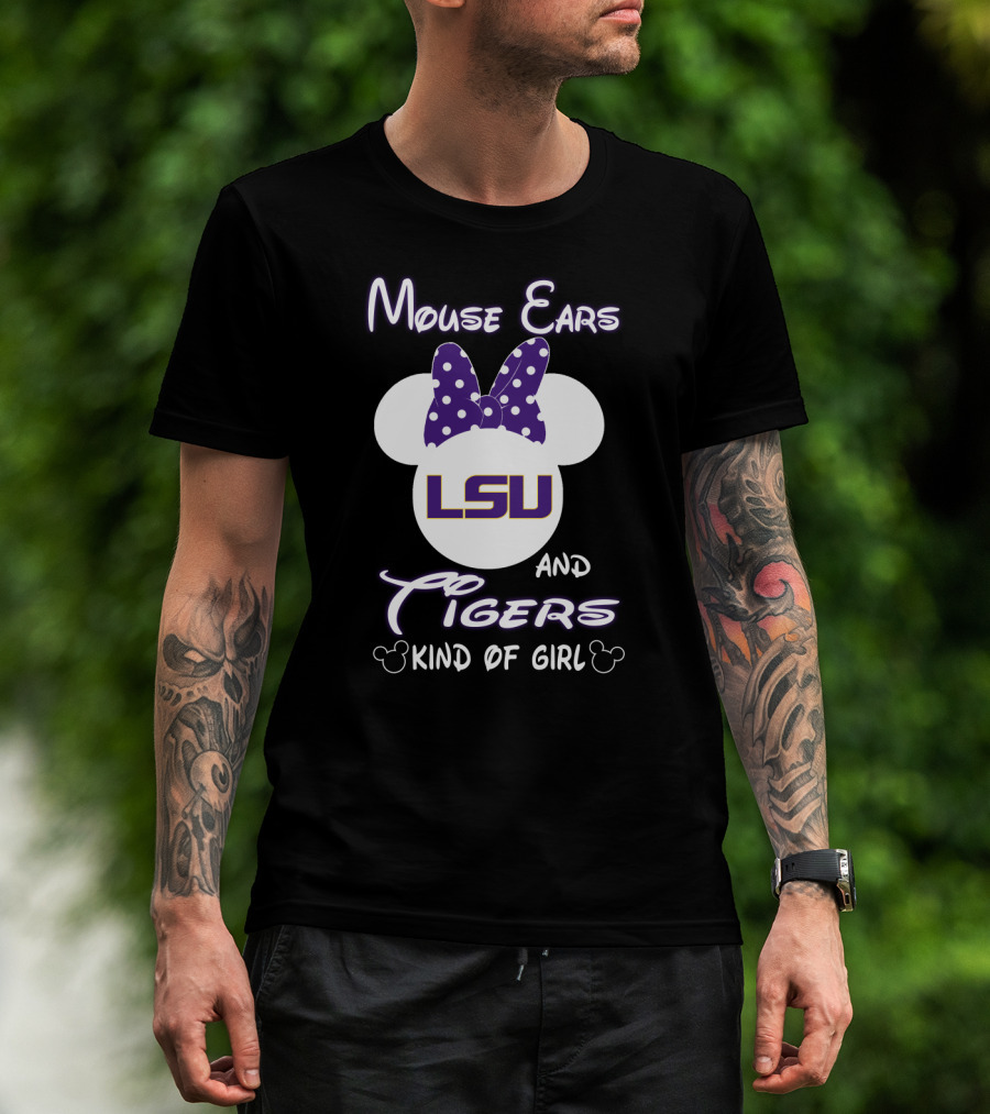 Mouse Ears Lsu Tigers Kind Of Girl T-Shirt