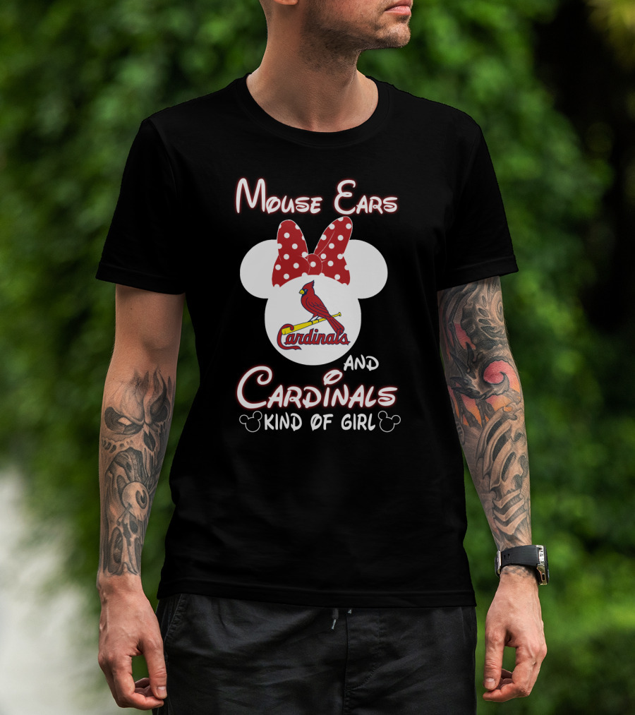 Mouse Ears And Cardinals Kind Of Girl T-Shirt