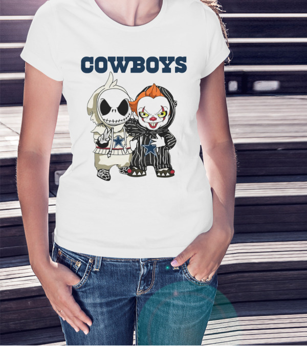 Cowboys Disney NFL Halloween Characters T-Shirt