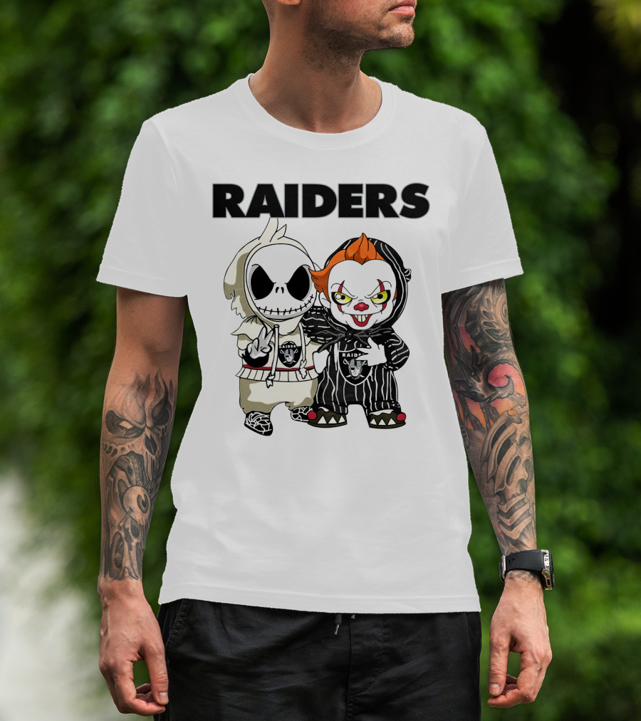 Raiders Jack-Pennywise Crossover Characters T-Shirt