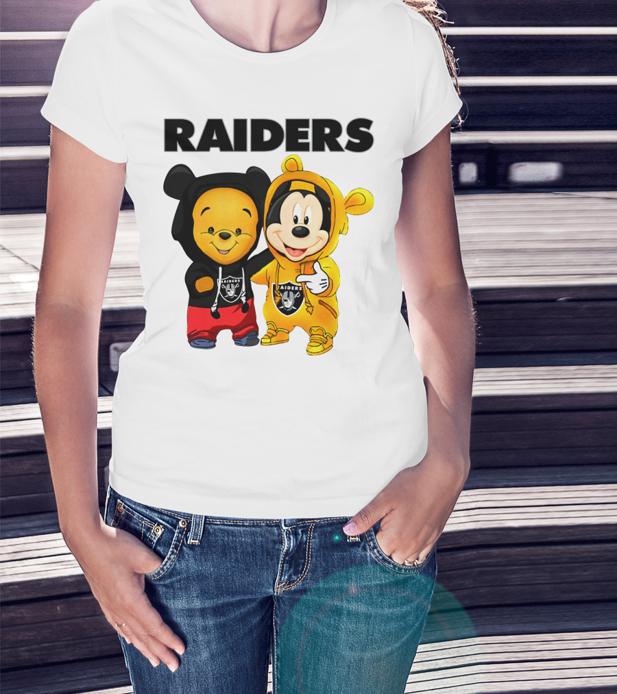 Raiders Pooh Mickey T-Shirt
