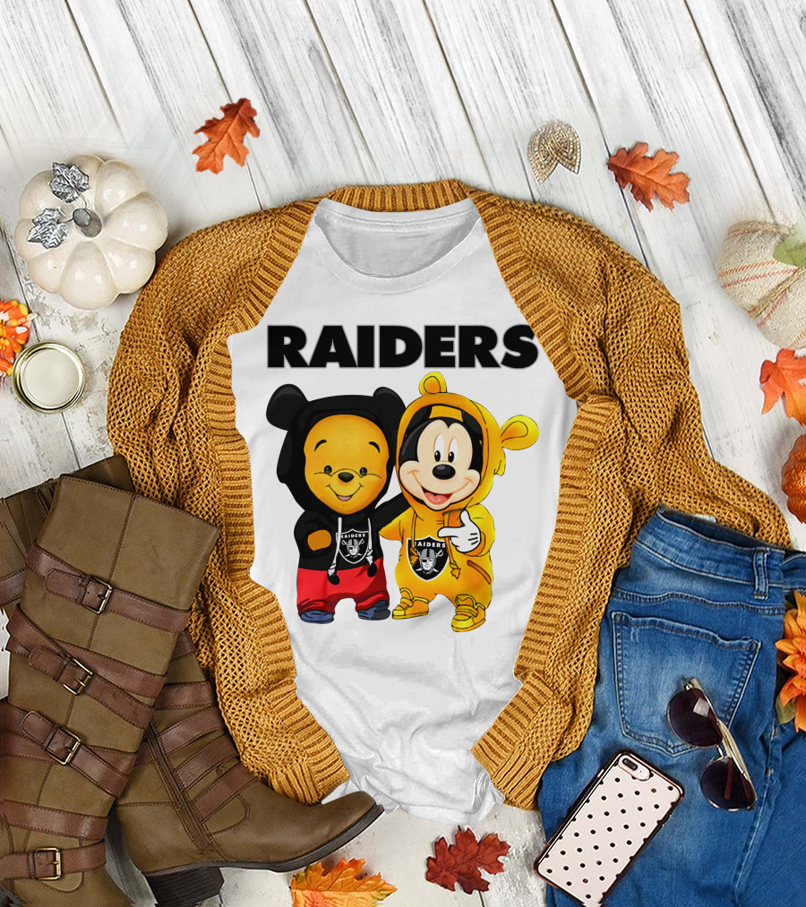 Raiders Pooh Mickey T-Shirt