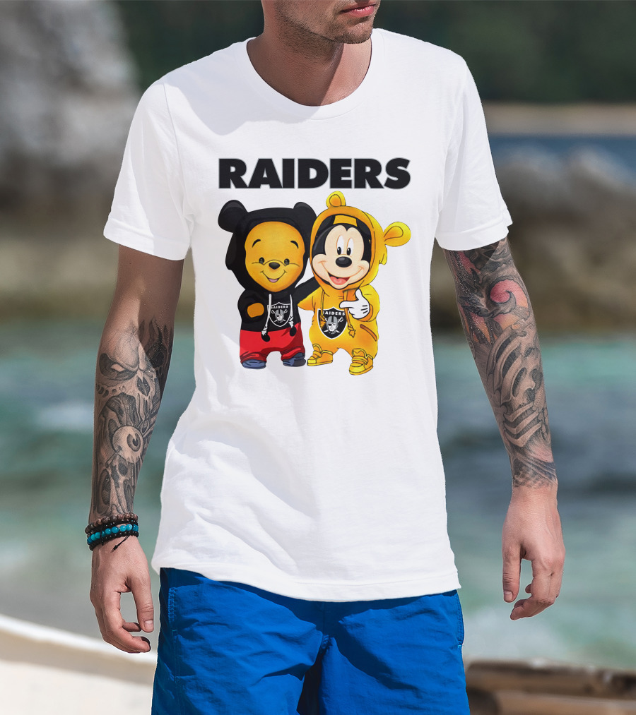 Raiders Pooh Mickey T-Shirt