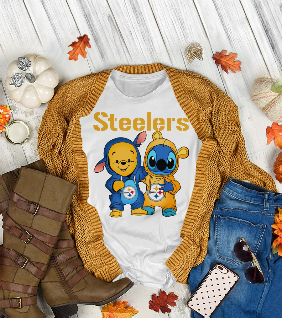 Steelers Pooh Stitch T-Shirt