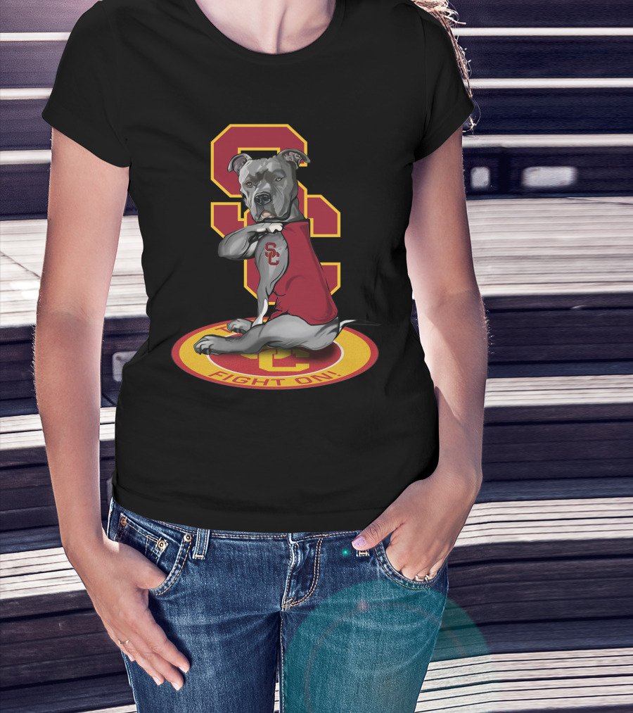 Sc Trojan Dog Fight On! T-Shirt