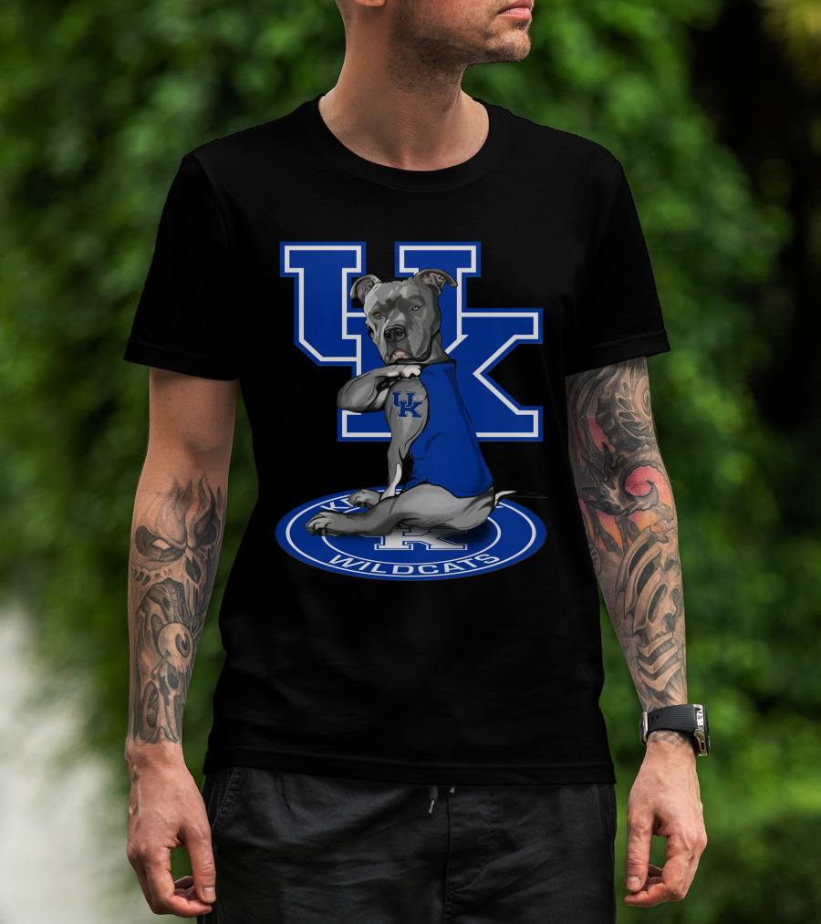 Uk Wildcats Pit Bull Mascot Tattoo Kentucky Wildcats T-Shirt
