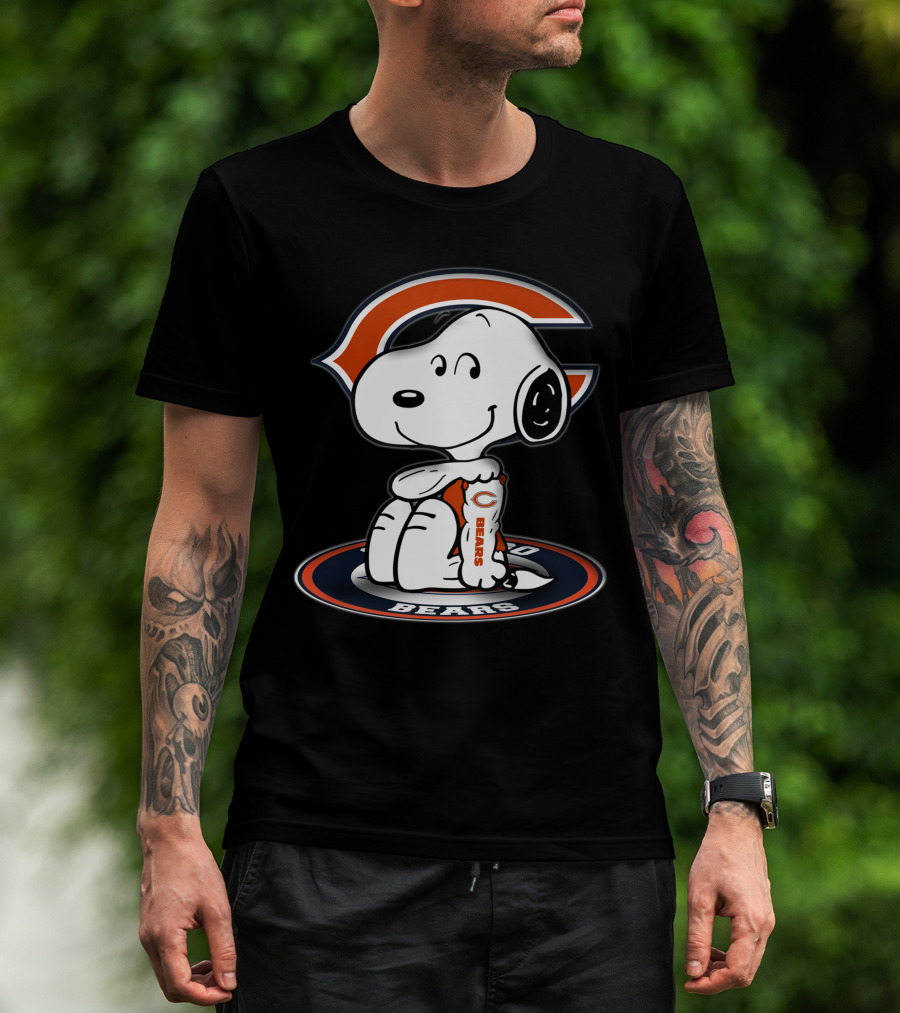 Snoopy Chicago Bears Nfl Fan Art 2006 T-Shirt