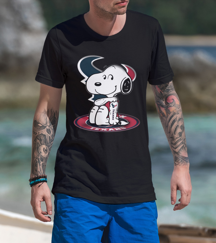 Houston Texans Snoopy Football Fan T-Shirt