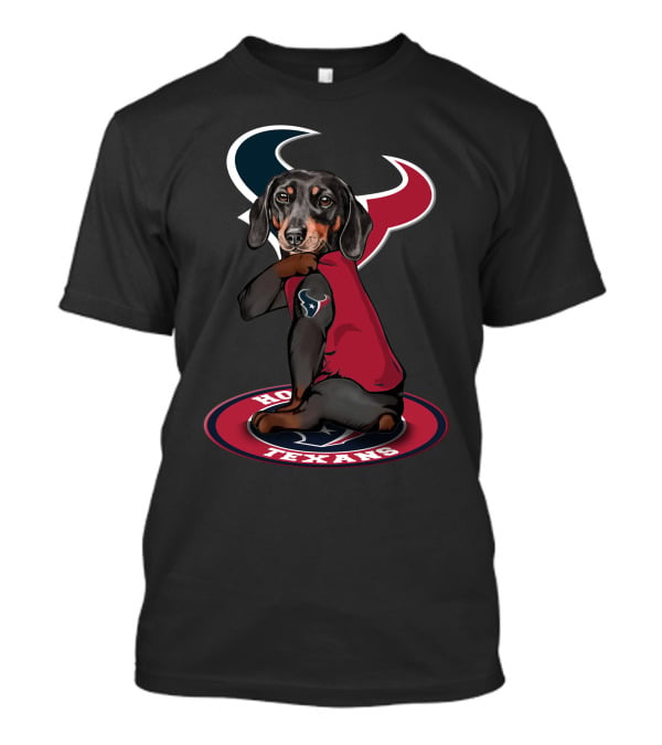 Houston Texans Dachshund Dog T-Shirt