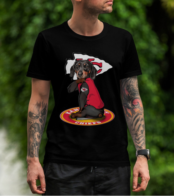 Kansas City Chiefs Dachshund Nfl Fan Gear T-Shirt