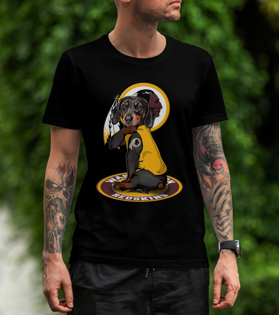 Washington Redskins Dachshund T-Shirt