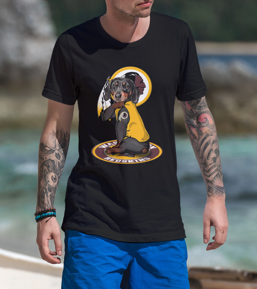 Washington Redskins Dachshund T-Shirt