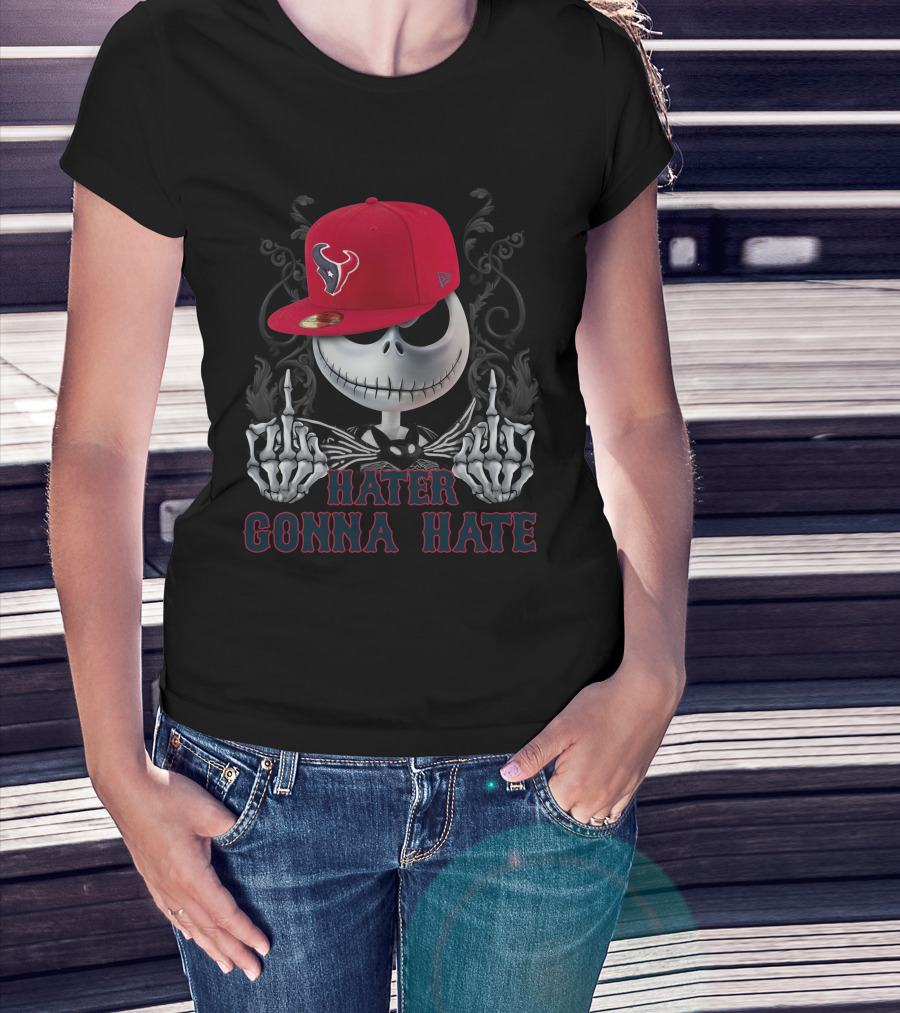 Hater Gonna Hate Houston Texans Jack Skellington T-Shirt