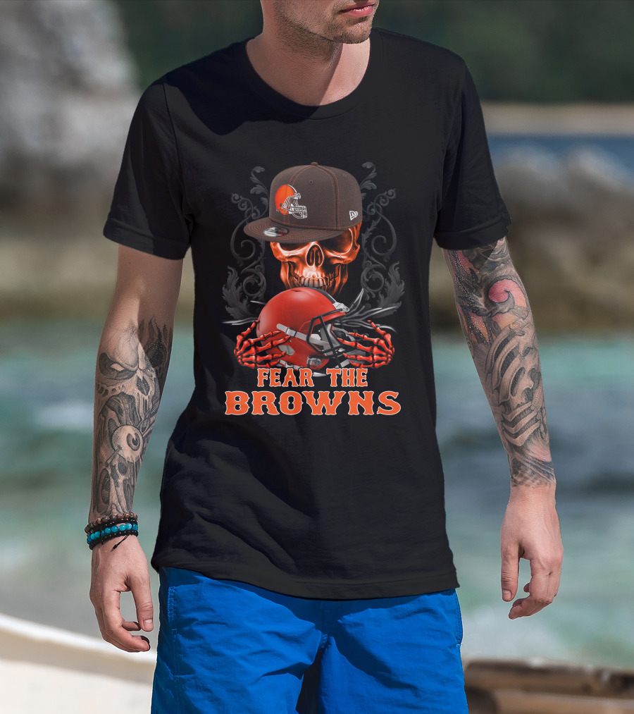 Fear The Browns Cleveland Browns Ds002-08 T-Shirt