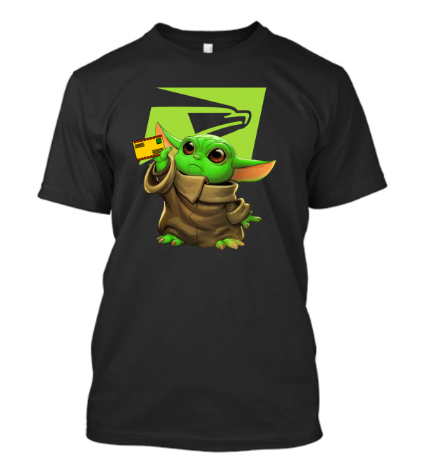 Postal Master Cute Green Character Delivering Mail T-Shirt