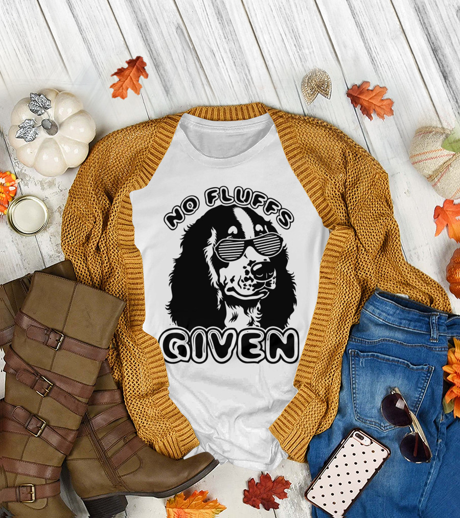 Cocker Spaniel No Fluffs Given Cool Dog with Sunglasses T-Shirt