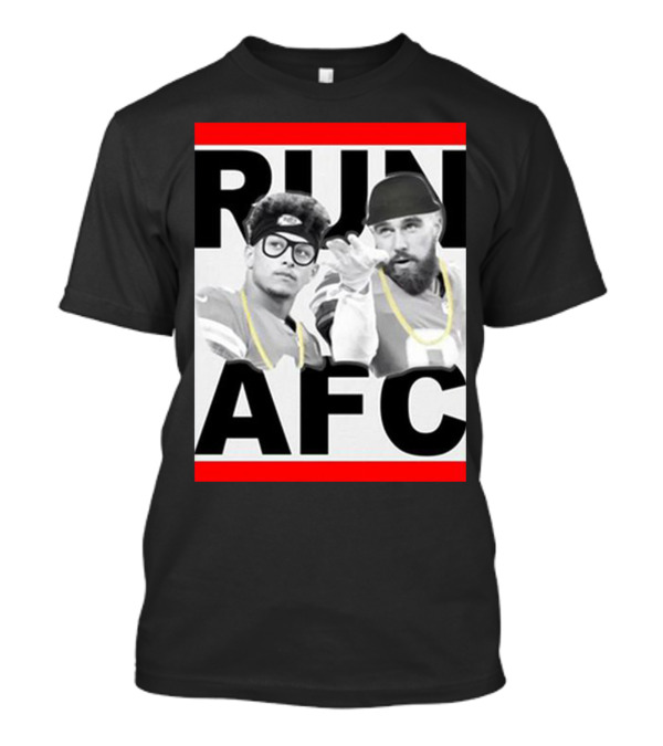 Patrick Mahomes Travis Kelce Run AFC T-Shirt